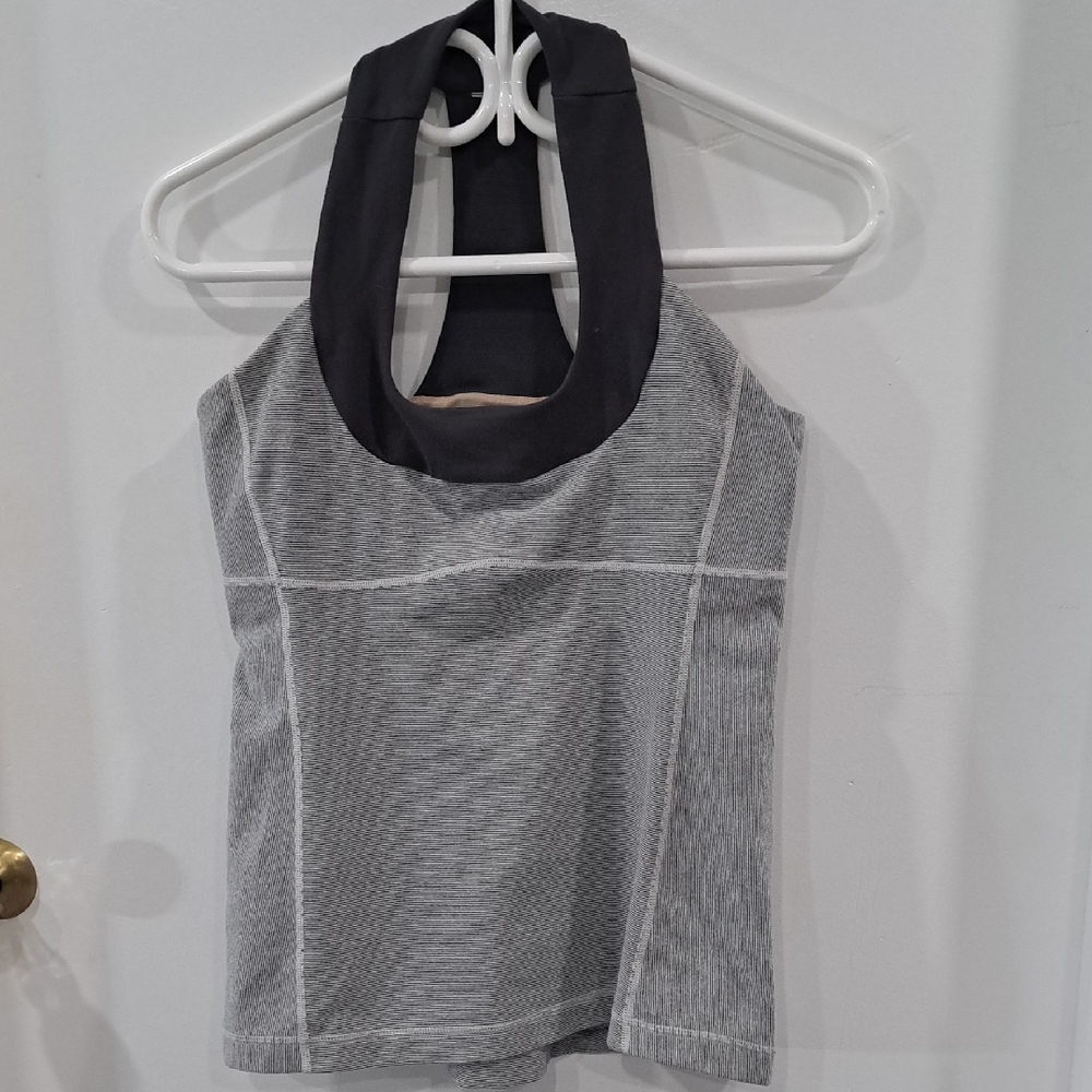 Lululemon Athletica Black and Gray Tank Top
